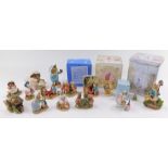 A group of Beatrix Potter figures, including Jemima Puddleduck, Tom Kitten, etc. (1 tray)