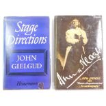 Gielgud (John). Stage Directions, signed and dated 1965., reprint with dust wrapper, published by He