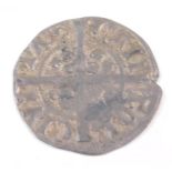 An Edward I Canterbury penny.