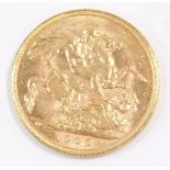 An Edward VII gold sovereign 1905, 8.0g.