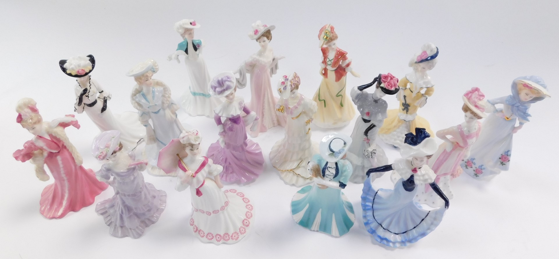 A set of sixteen Coalport porcelain ladies, for Compton & Woodhouse, comprising Lady Florence., Hele - Image 6 of 14