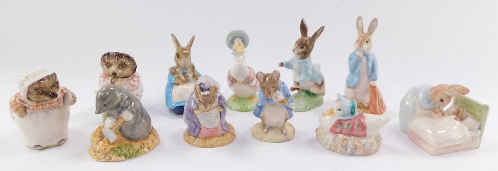 A selection of Beatrix Potter figures by Royal Albert, including Peter Rabbit, Mrs Rabbit and Bunnie - Image 2 of 4