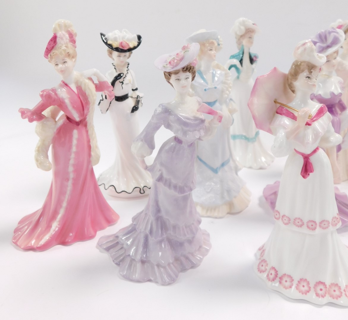A set of sixteen Coalport porcelain ladies, for Compton & Woodhouse, comprising Lady Florence., Hele - Image 2 of 14