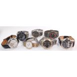 Gentleman's dress wristwatches, to include Skagen., Vaan., Konrad., and Tissot. (7)