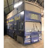 For Sale by Tender. A 1984 Leyland Titan T970 double decker bus, A970 SYE, converted for use as a m