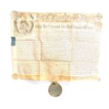 A George II document, detailing a court case before Sir John Willes, Knight and his Bretheren Justi
