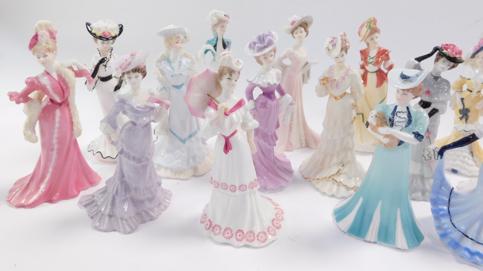 A set of sixteen Coalport porcelain ladies, for Compton & Woodhouse, comprising Lady Florence., Hele - Image 5 of 14