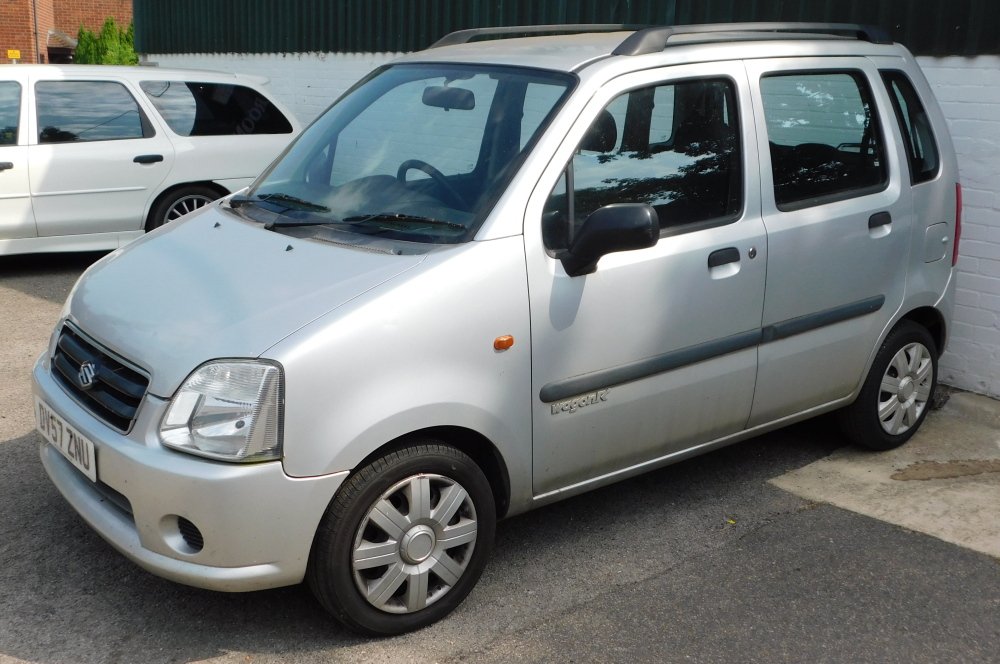 A Suzuki Wagon R+GL, registration DV57 ZNU, first registered 26/11/2007, five door hatchback, petrol