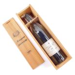 A bottle of Janneau Grand Armagnac 1961, 7cl, Bottle No 11299, boxed.