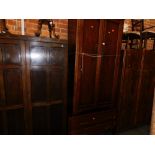 Three wardrobes, together with a chest of drawers. (4)