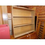 A Remploy bleached mahogany bookcase.