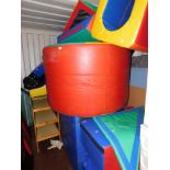 Soft play shapes and mats, together with a quantity of ball pit balls. (a quantity)