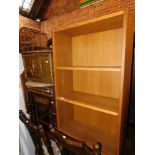 Household effects, to including a bookcase, brass chest, nest of tables, etc. (5)