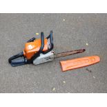 A Stihl MS170 chainsaw, 45cm blade.