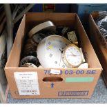 Assorted mid 20thC travel alarm and wall clocks. (a quantity)