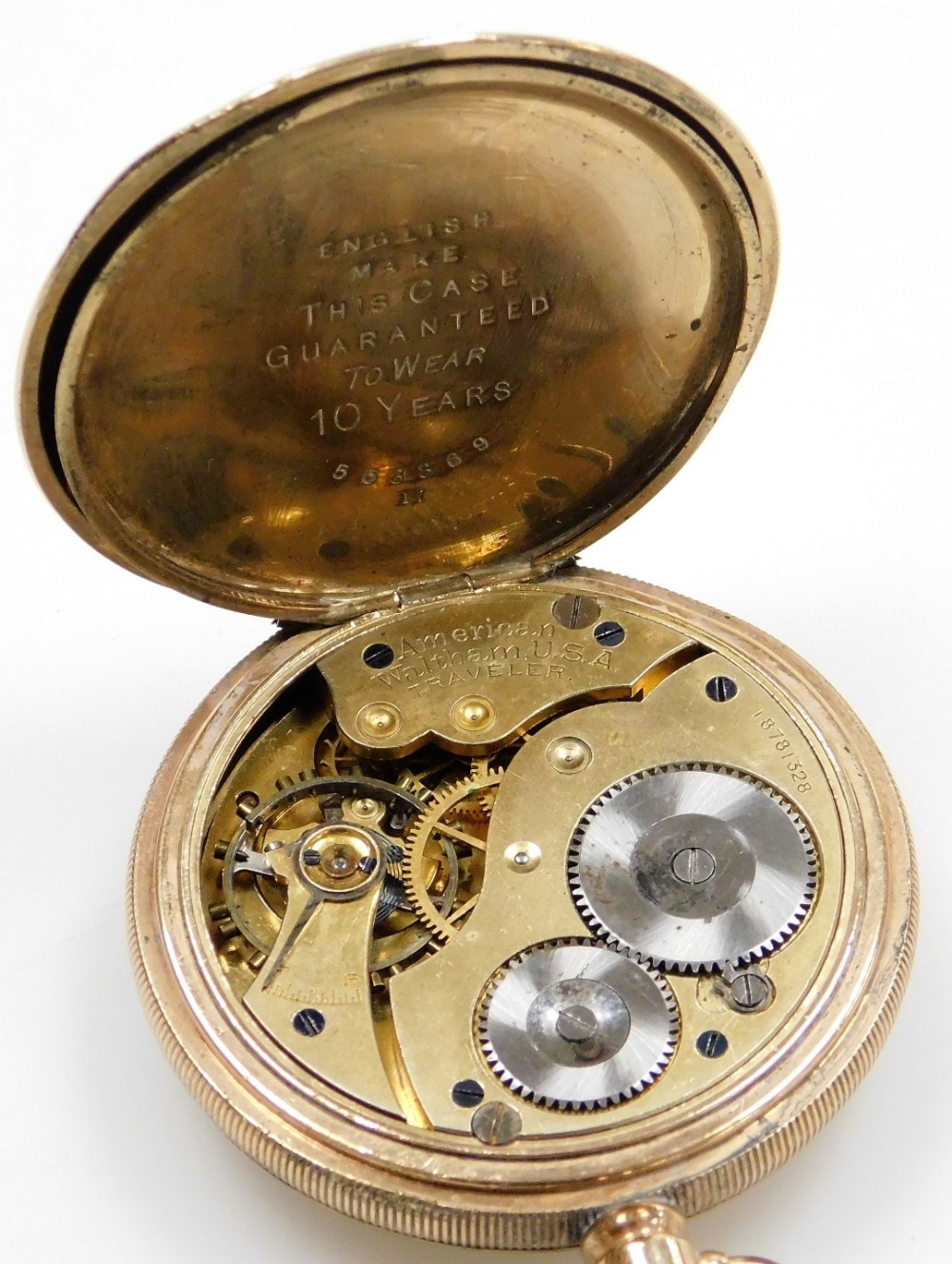 A collection of eleven pocket watches, to include seven gold plated examples by Elgin, Dennison, Wal - Image 9 of 23