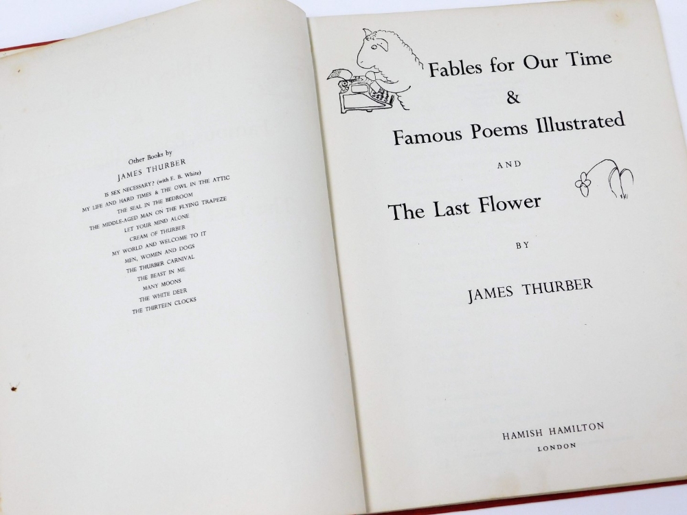 A group of books, to include Fables For Our Time and The Last Flower by James Thurber, The Book of B - Bild 5 aus 5