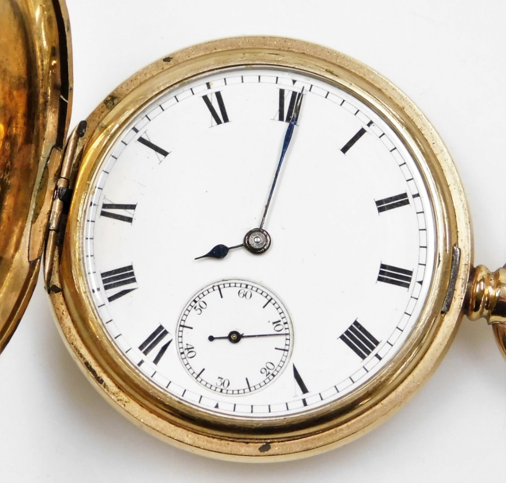 A collection of eleven pocket watches, to include seven gold plated examples by Elgin, Dennison, Wal - Image 6 of 23