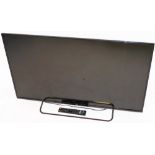 A JVC 48'' LED full HD TV, with instruction book and remote control.