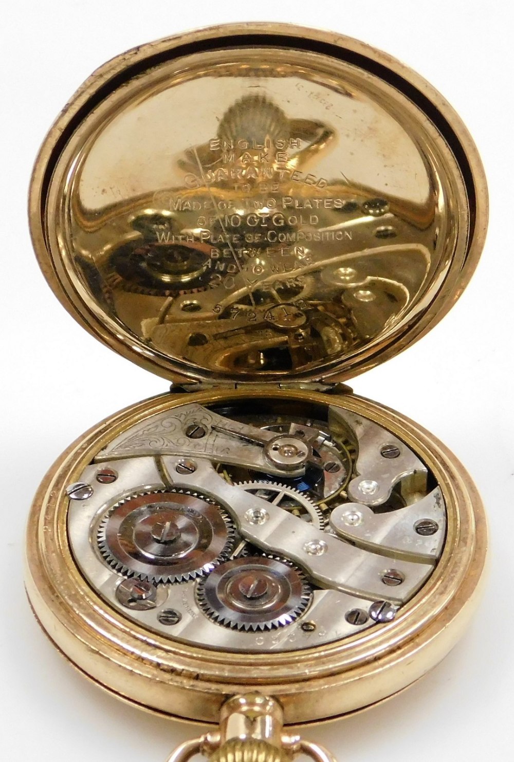 A collection of eleven pocket watches, to include seven gold plated examples by Elgin, Dennison, Wal - Image 15 of 23