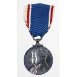 A George VI Coronation medal 1937, with ribbon.