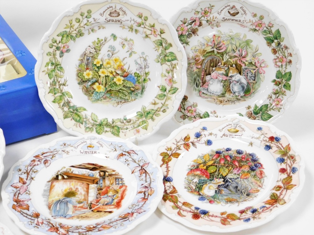 Various collectors china, to include Royal Doulton Brambly Hedge collection collectors plates, Sprin - Image 2 of 4