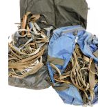 A group of various leather horse harnesses. (2 bags)