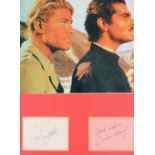 A signed photograph of Peter O'Toole and Omar Sharif, with certificate of authenticity from Autograp