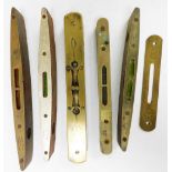 Various bygones, spirit levels, to include brass headed Rabone, 22cm wide, etc. (a quantity)