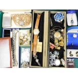 Various costume jewellery and effects, pocket lighter, 5cm high, bangles, necklaces, faux pearls, fl