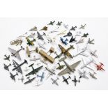 A group of diecast airplane models, to include Dinky toys and Corgi's, unboxed examples, etc. (a qua