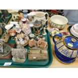 Various china and effects, Burlingtonware, Toby jug, Lilliputt Lane Cottages, Lakeside, small beer s