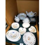 A group of Aynsley Cottage Garden wares, to include pin dishes, bowls, teapot, coasters, teacups, mi