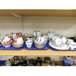A group of part tea services, to include a Paragon Coniston part tea service, a further Paragon chin