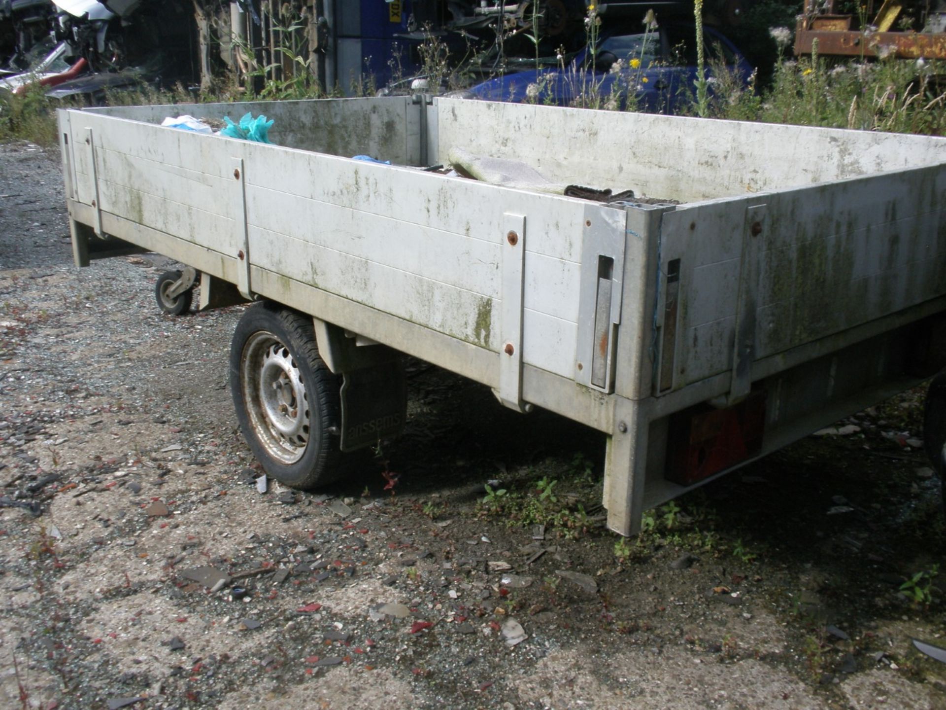 An Ansemms single axle trailer, with four drop sides. - Image 2 of 2