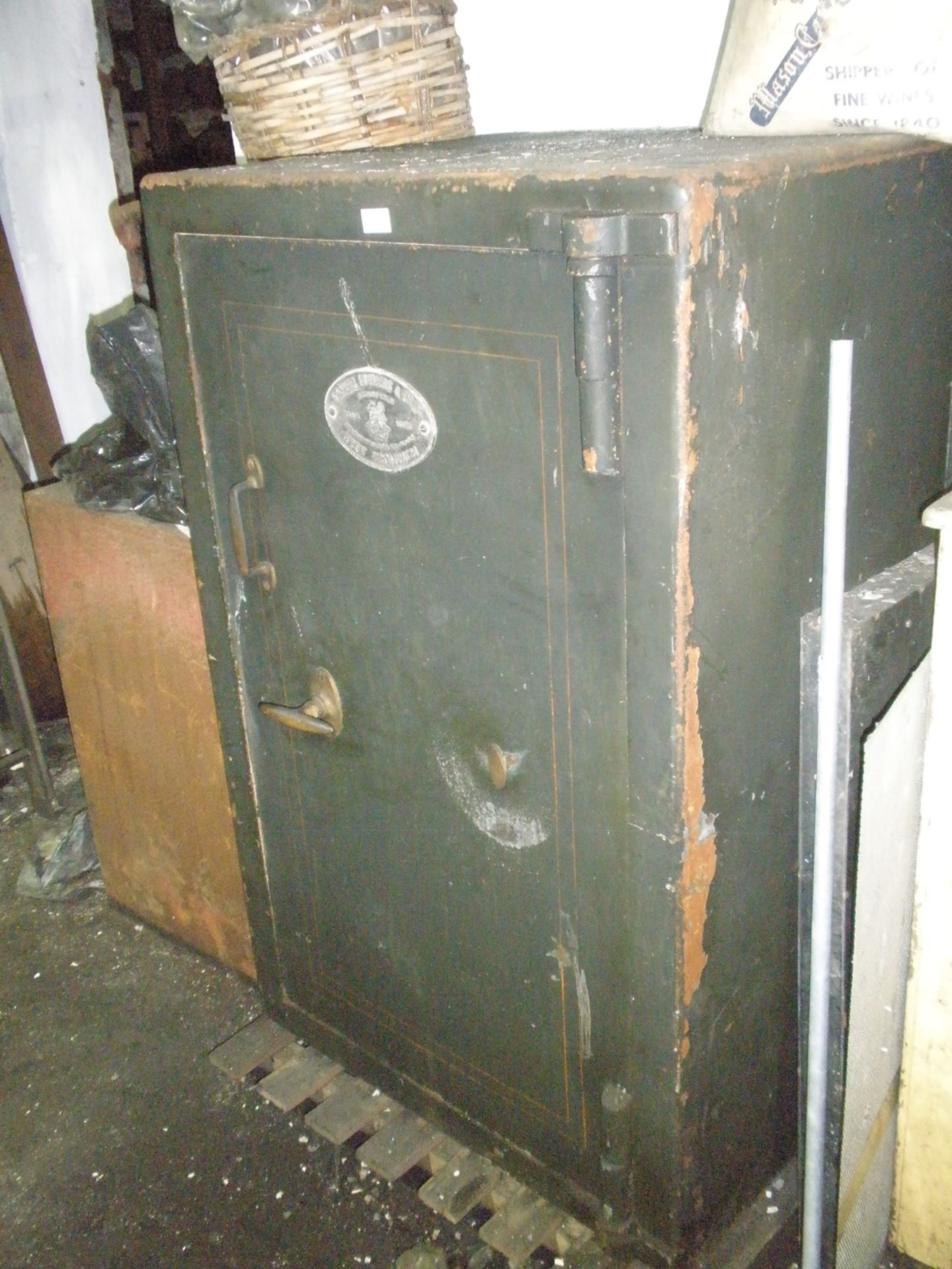 A large Withers cast iron safe. - Image 2 of 2