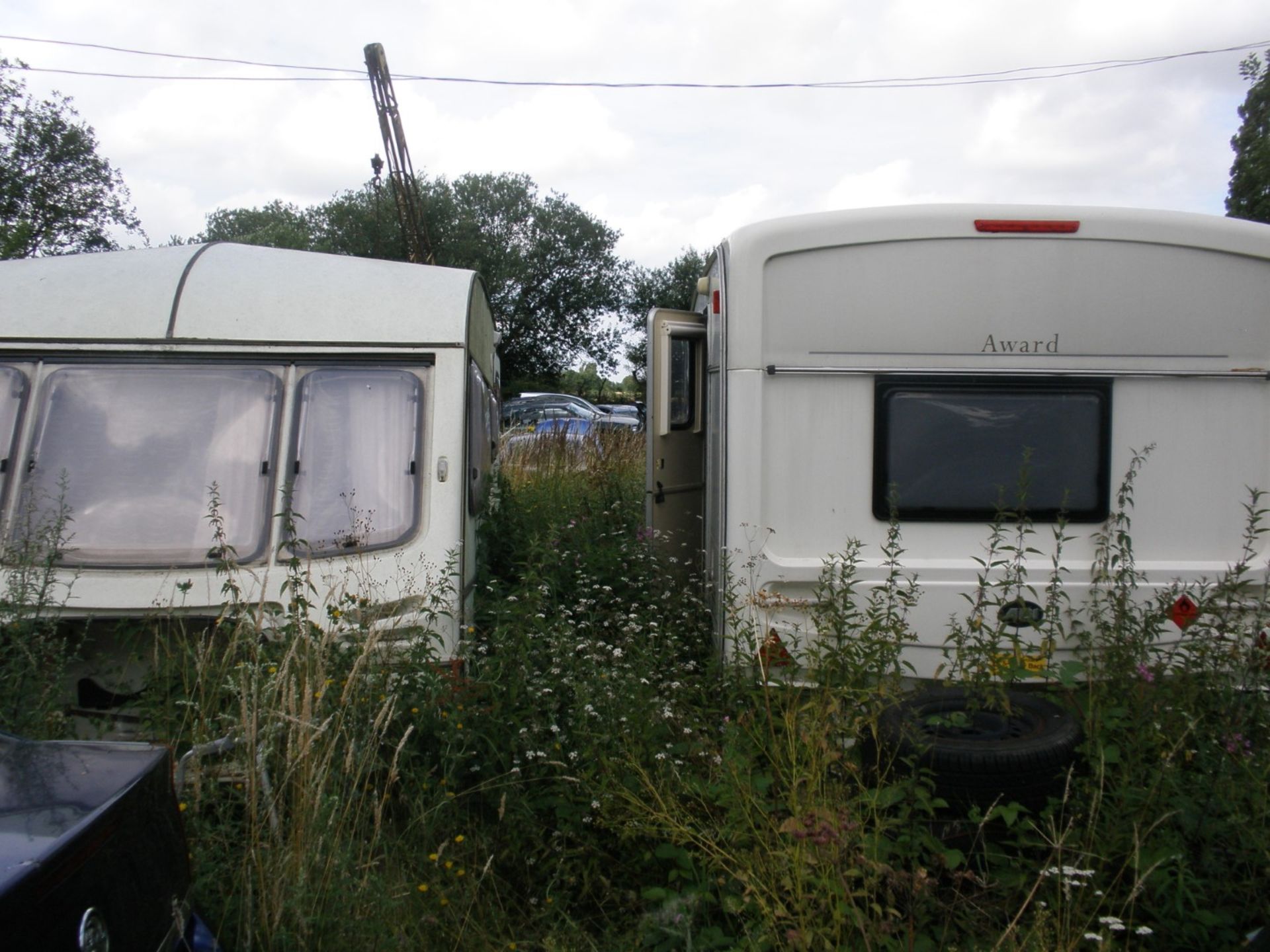 Three caravans.