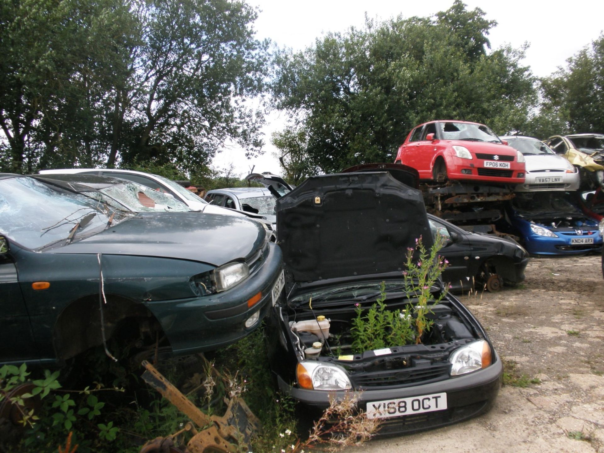 The Residual Scrap Vehicles on site together with other scrap hidden in the undergrowth. To include - Image 9 of 10
