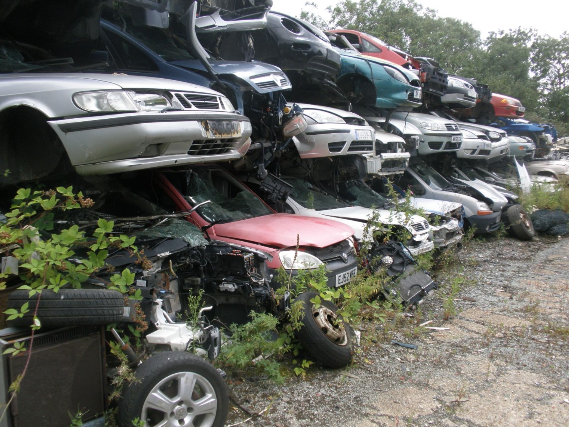 The Residual Scrap Vehicles on site together with other scrap hidden in the undergrowth. To include - Image 3 of 10