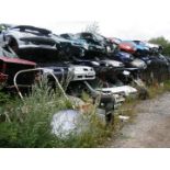 The Residual Scrap Vehicles on site together with other scrap hidden in the undergrowth. To include