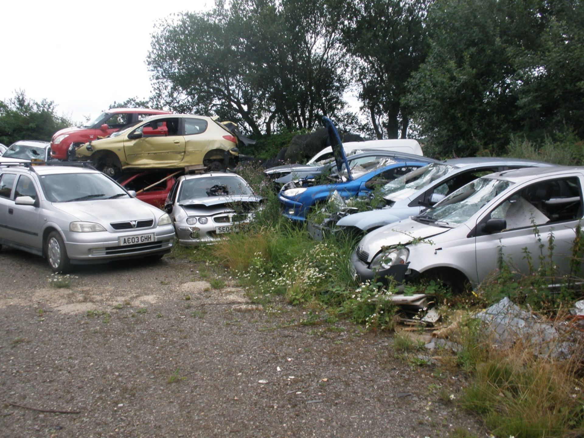 The Residual Scrap Vehicles on site together with other scrap hidden in the undergrowth. To include - Image 8 of 10