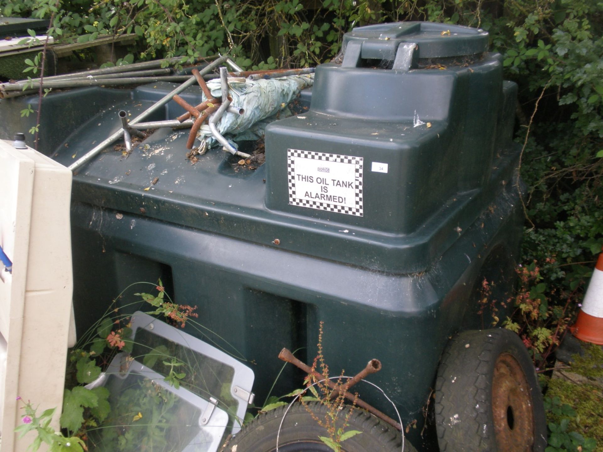 Two plastic oil tanks. - Image 2 of 2