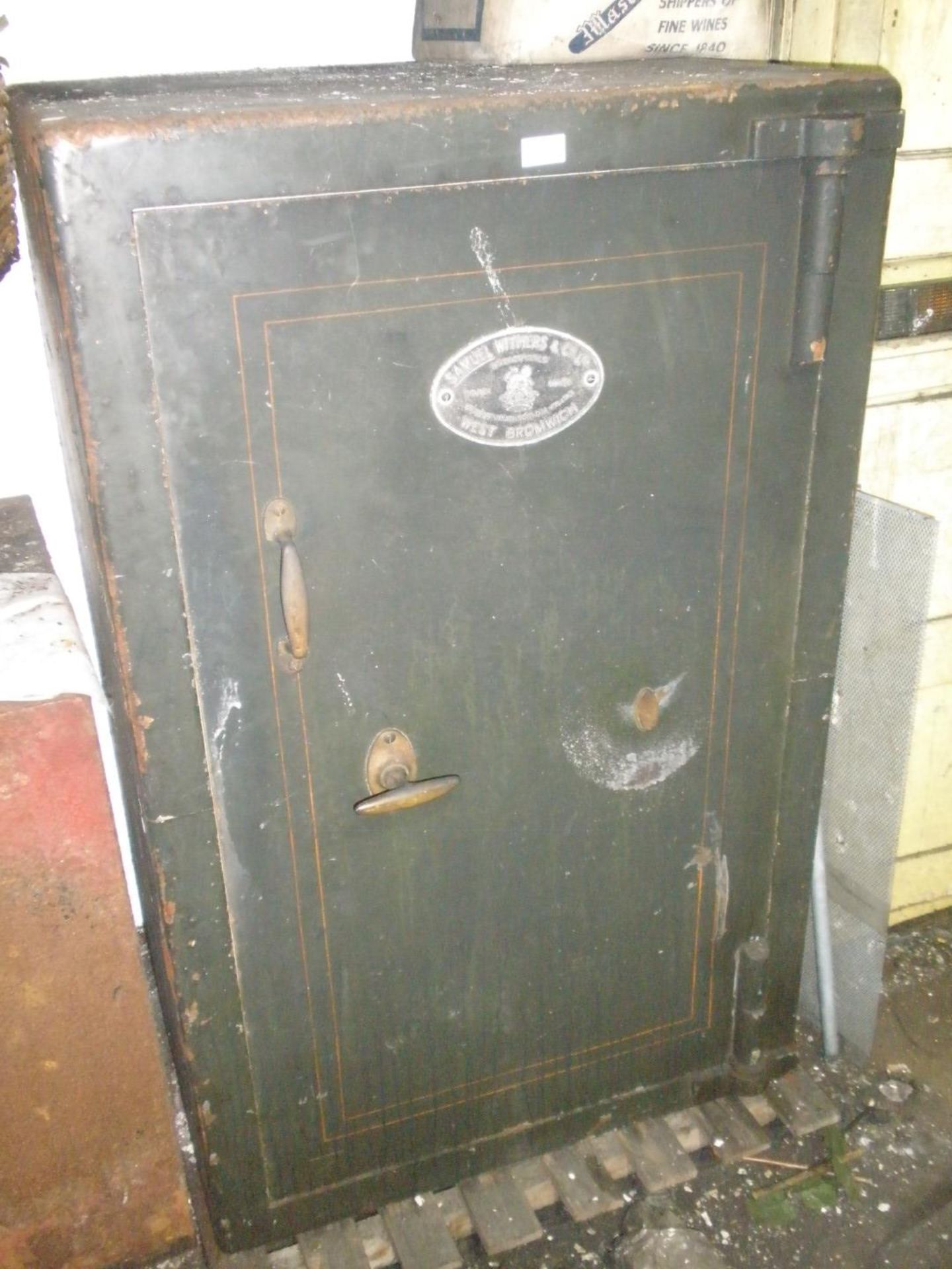 A large Withers cast iron safe.