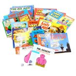 Various Mr Men books, to include modern Mr Greedy, Mr Men cartoons number one and two, The World of