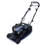 A Hayter Harrier 48 petrol lawn mower, with auto drive system, etc.