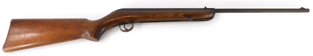 A BSA air rifle, with walnut stock, 96cm long.