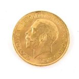 A George V gold full sovereign, dated 1925, 8g.