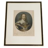 John Raphael Smith after Anthony Van Dyke. Charles I, mezzotint, 37cm x 29cm.
