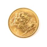 An Elizabeth II gold full sovereign, dated 1966, 8g.