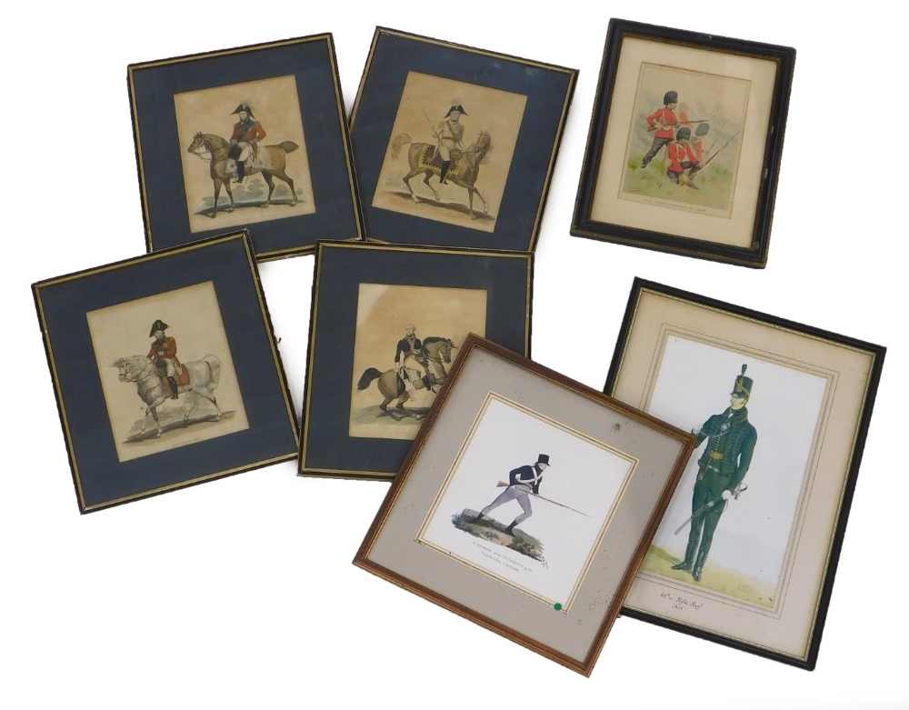 A set of four 19thC coloured military prints, to include Francis Emperor of Austria, The Duke of Yor